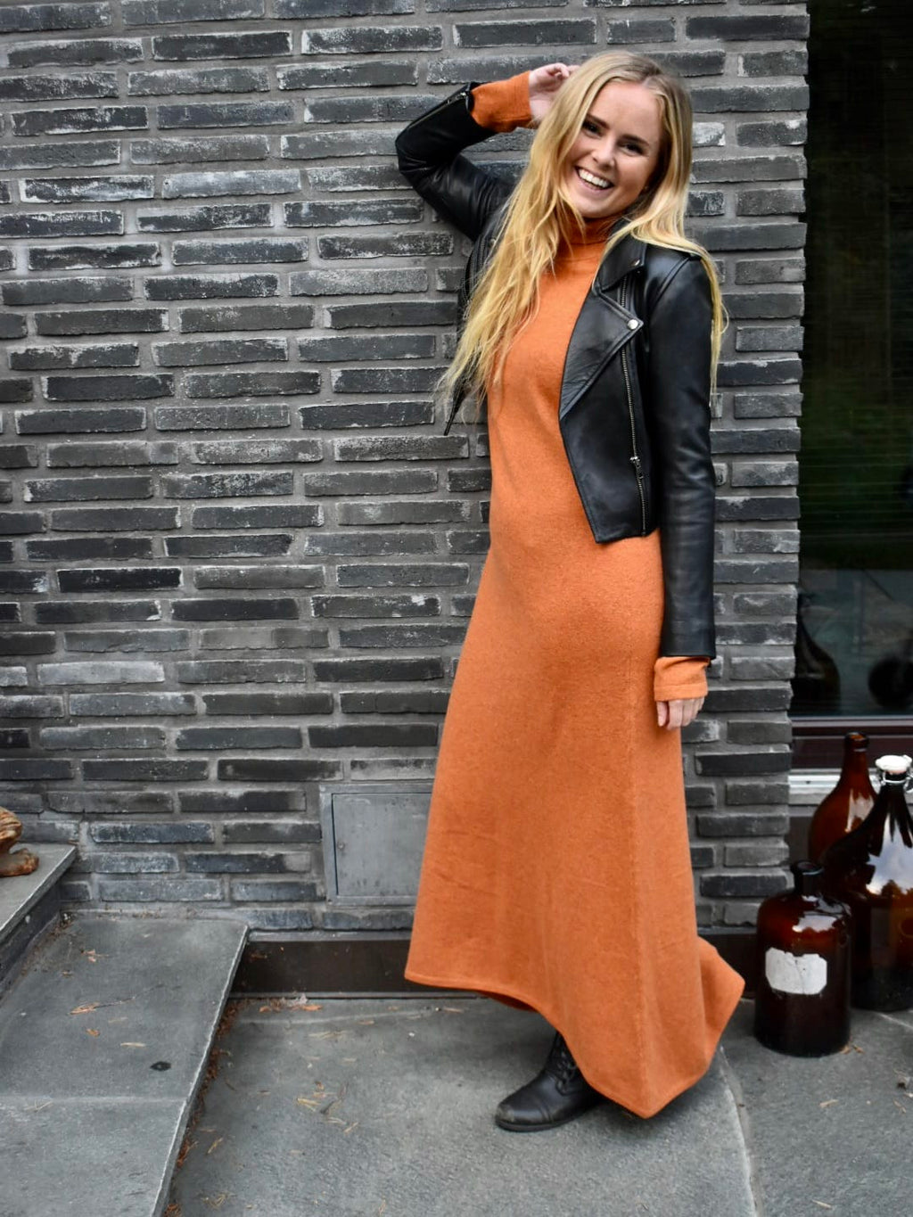 Cashmere-maxikjole Maxi kjole