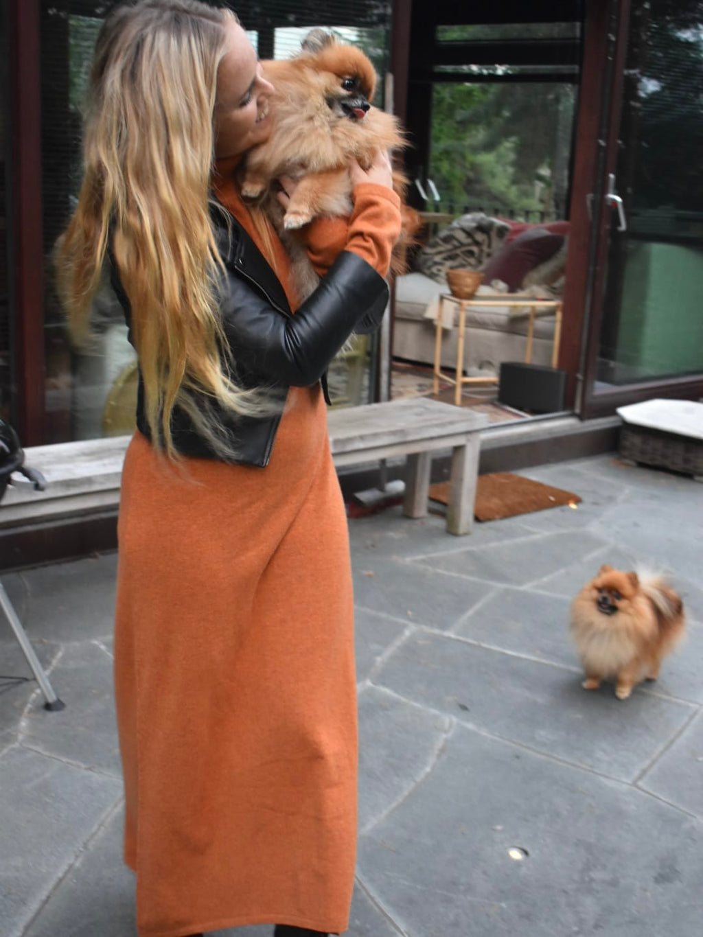 Cashmere-maxikjole Maxi kjole