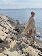 Cashmere/silke-poncho
