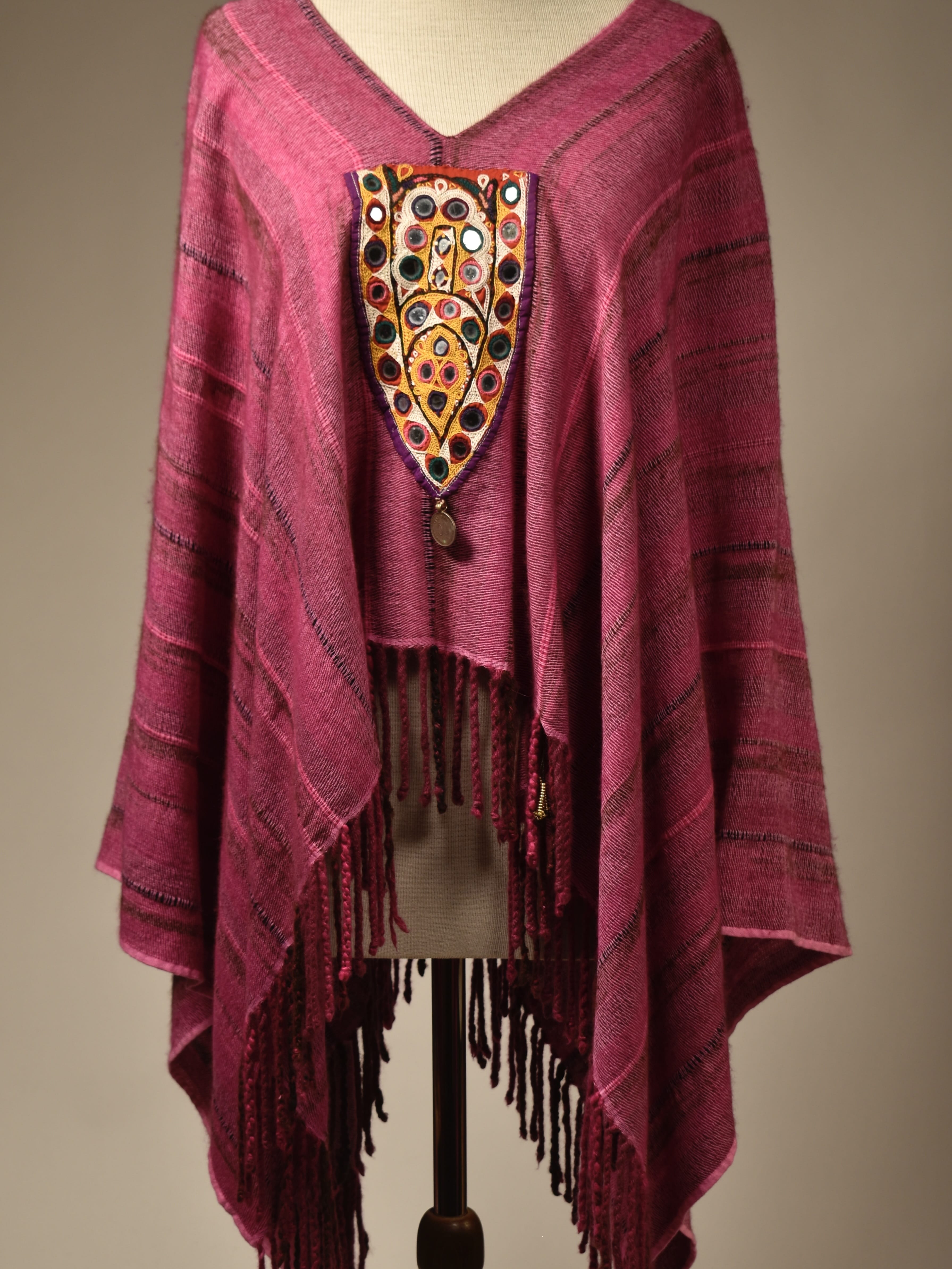 Poncho i striper Poncho
