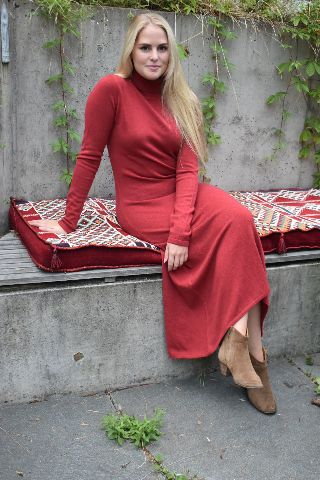 Cashmere-maxikjole