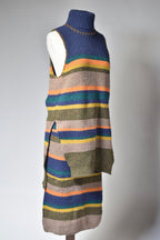 Cashmereskjørt mix stripes
