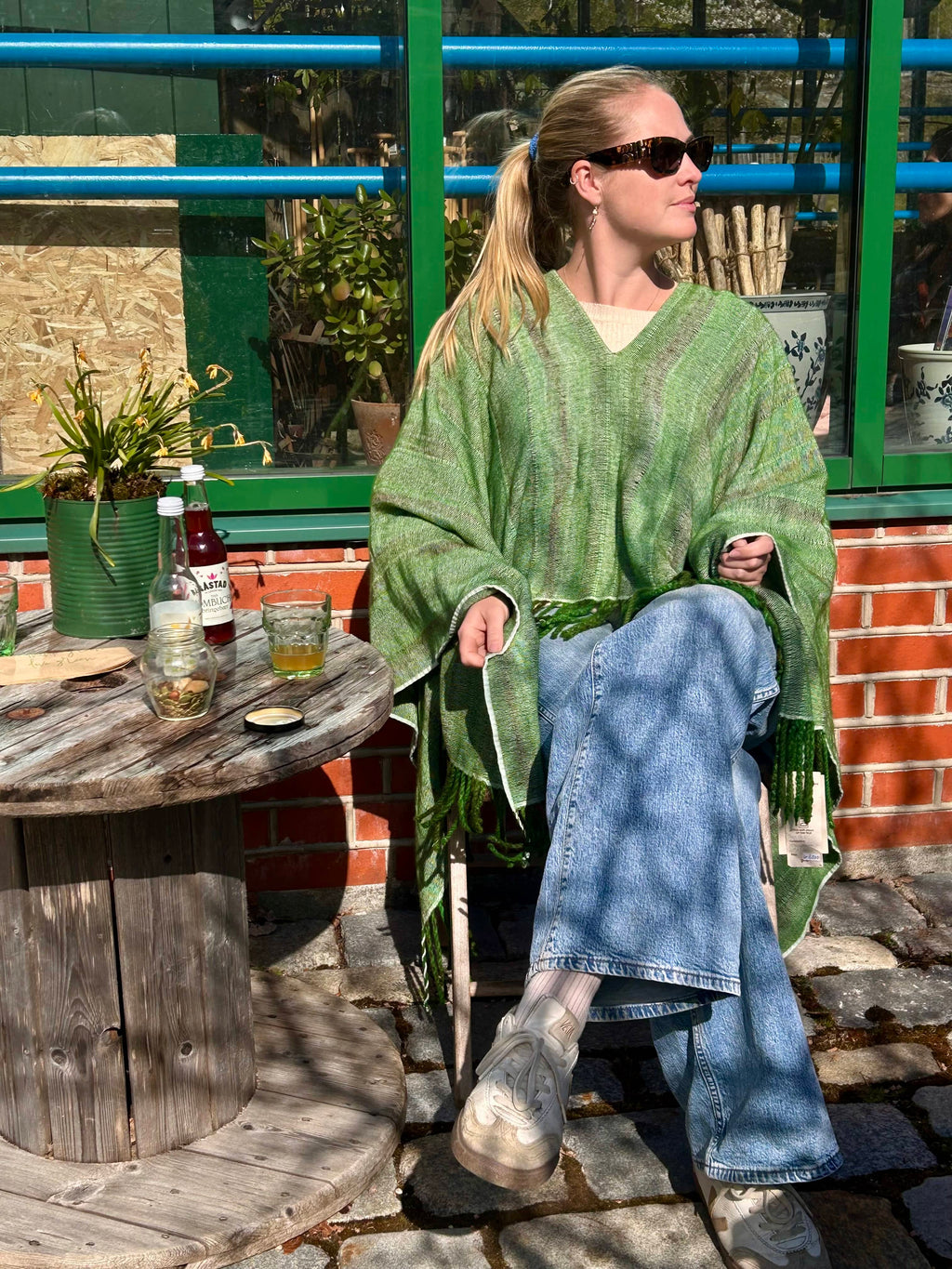 Poncho i striper Poncho