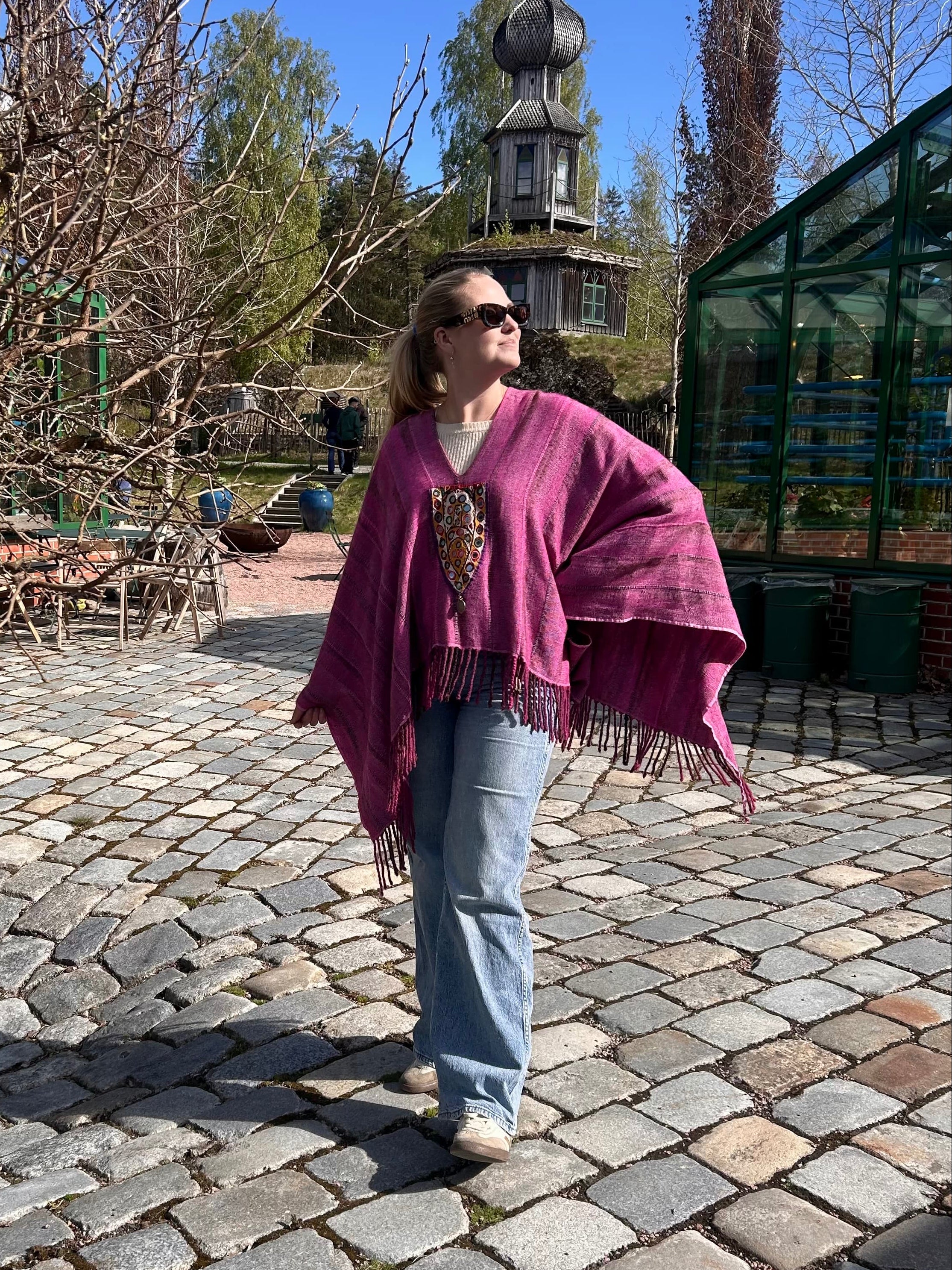 Poncho i striper Poncho