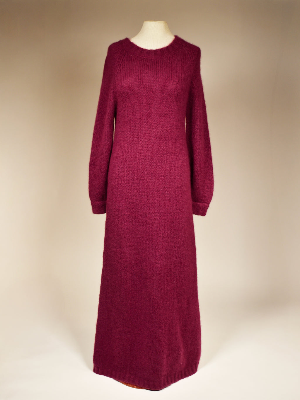 Strikket maxikjole i cashmere