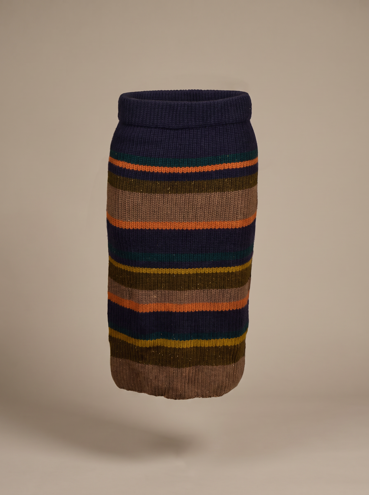 Cashmereskjørt mix stripes